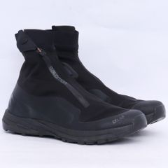 26cm SALOMON ラボ フロントジップ ソックス スニーカー ブラック 414947