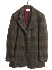 【お得なクーポン配布中!】 90s USA製 エルエルビーン ツイード テーラード ジャケット レディース M 程/ 古着 オールド ブレザー ラム ウール チェック マルチカラー