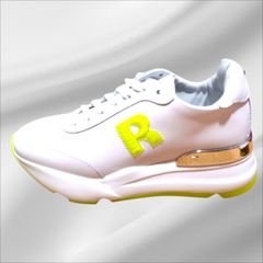 RUCOLINE ホワイト スニーカー ハイカット 10cmインソール35インチ 