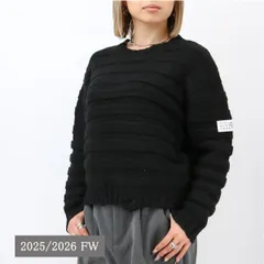 ■MM6 Maison Margiela KIDS エムエムシックス メゾンマルジェラ キッズ 大人もOK M60880 セーター　ニット クルーネック ウールブレンド ナンバーロゴ 長袖 ブランド