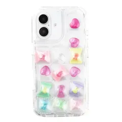 【小物が入る】竹下工房 ぽこぽこ スマホケース《SNSで話題》シャカシャカスマホケース【竹下工房あんしんサービス付帯】かわいい おしゃれ おはじき シール デコる (iPhone17) [iPhone17]