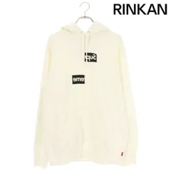 シュプリーム ×コムデギャルソン COMME des GARCONS  18AW  Split Box Logo Hooded Sweatshirt スプリットボックスロゴプルオーバーパーカ