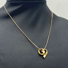 K10／ゴールド ハート型ネックレス【石の脱落あり】 - メルカリ