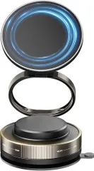 スマホホルダー 車 マグネット 360°調整可能 スマホスタンド【2025年最新設計+真空吸盤+超強磁力】