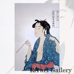 中島千波 酔芙蓉 日本画6号 静物画 共シール 額新品 紙本彩色 桜の画家