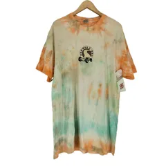 ステューシー Stussy 90s USA製 白タグ 袖裾シングル FORMULA タイダイ柄両面プリントクルーネックTシャツ メンズ JPN：XL 