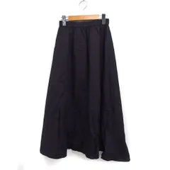 フリークスストア FREAKS STORE フレアスカート ロング丈 無地 コットン 綿 F ブラック 黒 /FT5