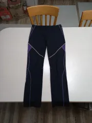 30 asics Kor レディース 弱起毛 ストレッチ トレーナーボトムス ブラック 30-169