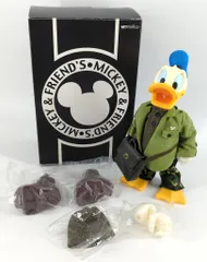 WORTHFIELD ミッキー&フレンズ ドナルド迷彩ズボン/迷彩ロングスリーブシャツ/アーミージャケット/ニット帽