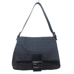 フェンディ FENDI マンマバケット ズッキーノ ワンショルダーバッグ ズッカ柄 ロゴ ナイロン 黒 ブラック STK 1221
