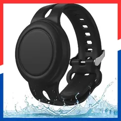 【即日発送】柔らかい シリコン製 子供用 エアタグ用ケース バンド 子供 高齢者用 AirTag互換 軽量 落下防止 防水 紛失防止 ケース Airtag ブレスレット AirTag用 長さ11cm～18cm調整可