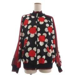 マークジェイコブス MARC JACOBS トラックジャケット ブルゾン 長袖 デイジー柄 プリンテッド 黒 ブラック Sのサムネイル