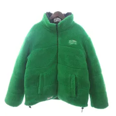 ファーストダウン FIRST DOWN BILLIONAIRE BOYS CLUB リバーシブルダウンジャケット ボア ジップアップ BBCJP233X004 黒 ブラック 緑 グリーン XL