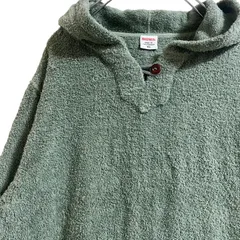 【新品】BIRDWELL バードウェル パイルパーカー グリーン XL USA製 ステッカー タグ付のサムネイル