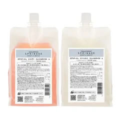 〈セット〉 アリミノ スプリナージュ シャンプー ジェントルモイスト 1000ml ＆  トリートメト ジェントルモイスト 1000g (レフィル 詰替)のサムネイル