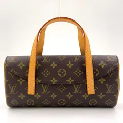 LOUIS VUITTON ソナチネ モノグラム モノグラム レザー×PVC ブラウン ハンドバッグ ゴールド M51902