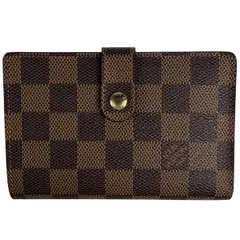 ルイ・ヴィトン Louis Vuitton ポルト フォイユ ヴィエノワ 札入れ 小銭入れ 二つ折り財布 ダミエ ブラウン N61674 レディース 【中古】