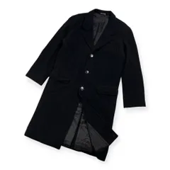 90s 00s フランス製 agnes b. homme アニエスベー オム メルトン ウール チェスターコート サイズ 1 /ブラック/ビンテージ/オールド