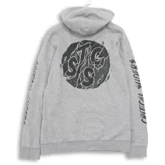 TCSS ティーシーエスエス 秋冬 ロゴプリント★ スウェット 裏起毛 プルオーバー パーカー Sz.M　メンズ グレー