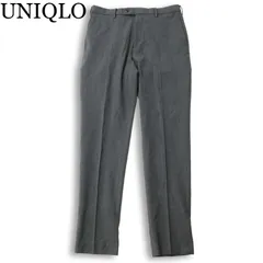 UNIQLO ユニクロ 秋冬 ストレッチ ヒートテック★ テーパード スラックス パンツ Sz.ウエスト82cm　メンズ グレー