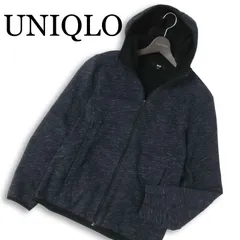 UNIQLO ユニクロ 秋冬 裏起毛★ ブロックテック フリース フルジップ パーカー Sz.M メンズ