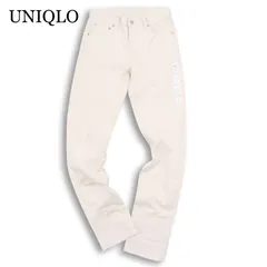 【24AW 新品】UNIQLO ユニクロ 通年 ストレッチ★ スリム フィット デニム パンツ ジーンズ Sz.29 メンズ 白 未使用