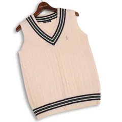 EASTBOY Venus イーストボーイ ヴィーナス 刺繍♪ ウール チルデン スクール ニット ベスト Sz.9 レディース 女子 学生 通学