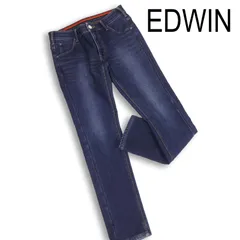 EDWIN エドウィン ERW06L ジャージーズ★ 秋冬 裏起毛 USED加工 デニム ストレッチ パンツ ジーンズ Sz.M　レディース