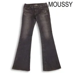 Y2K 00’s★ MOUSSY マウジー USED加工♪ フレア ブーツカット デニム パンツ ジーンズ Sz.26　レディース 日本製