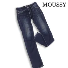 MOUSSY マウジー ヴィンテージ加工♪ デニム ストレッチ スキニー デニム パンツ ジーンズ Sz.24　レディース 日本製