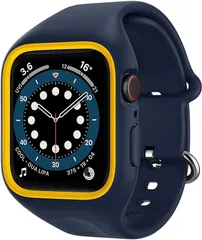 Apple Watch 用 ケース 41mm 40mm TPU バンド一体型 （ブラック・ブルー）