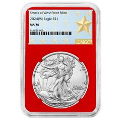 2022年 1ドル アメリカン シルバー イーグル NGC MS70 ブラックラベル