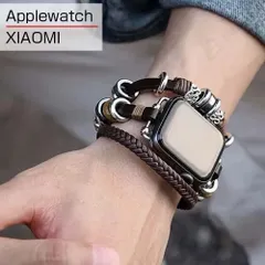替えバンド iwatchS11/S10対応 マルチレイヤー巻きスタイル 革ベルト メタルジョイント 経年風合いブレスレット 46/42/44/45/49/38/40/41mm アップルウォッチ apple watch 交換ベルト XIAOMI対応 おしゃれ