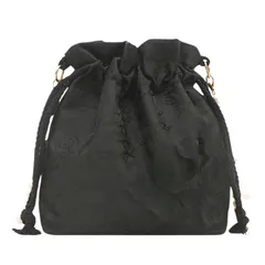 [ハルジオ] 浴衣バッグ ショルダー 袴 巾着 浴衣 巾着バッグ レディース ショルダーバッグ 巾着袋 ポーチ 小さめ ミニ 浴衣用 小物 祭り 鞄 かばん パール チェーン おしゃれ かわいい お洒落 可愛い 和装 着物 和服 人気 (ブラック [ブラック]