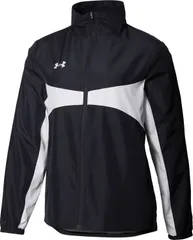 アンダーアーマー UNDER ARMOUR UAチーム ウーブン メッシュ ジャケット レディース アウター トレーニング ランニング 運動 練習 フルジップ 部活動 クラブ トップス 上着 シンプル  6003870 001 BLACK