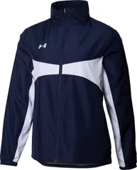 アンダーアーマー UNDER ARMOUR UAチーム ウーブン メッシュ ジャケット レディース アウター トレーニング ランニング 運動 練習 フルジップ 部活動 クラブ トップス 上着 シンプル  6003870 410 MIDNIGHTNAVY