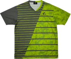 ルーセント LUCENT テニス UNI ゲームシャツ 襟なし   XLH3535 グリーン