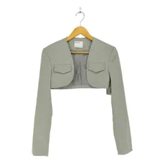 ベルシュカ BERSHKA ショート丈 ノーカラージャケット レディース import：XS のサムネイル