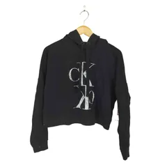 カルバンクラインジーンズ Calvin Klein Jeans ロゴプリントプルオーバーパーカー レディース JPN：M 