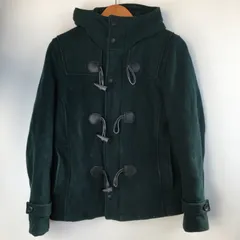 HARE ウール混紡ショートダッフルコート 牛革 メンズ L グリーン 303202512190047