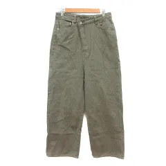 ジーナシス JEANASIS デニムパンツ ジーンズ ストレート M 緑 カーキ /MN