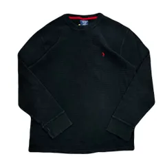 POLO RALPH LAUREN ポロ ラルフローレン サーマル ロンT 黒 XLサイズ No.EA17