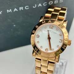 【中古】マークバイマークジェイコブス MBM3078 腕時計 レディース ピンクゴールド ストーン ラインストーン クォーツ 付属品完備 ウォッチ MARC BY MARC JACOBS