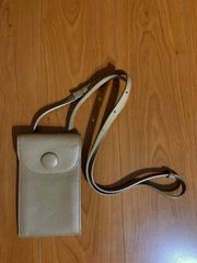 美品◎ワコウ MANACO 斜めがけ可 ハーフムーン ショルダーバッグ