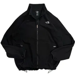 US企画 THE NORTH FACE ザ ノースフェイス ジップアップ フリースジャケット MEN'S XL BLACK ブラック 刺繍ロゴ POLARTEC ポーラテック フリース ライトアウター メンズ ノームコア メキシコ製US素材 p25123445