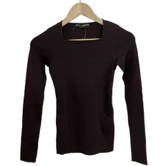 DOLCE&GABBANA(ドルチェアンドガッバーナ) 長袖カットソー サイズ36 S レディース美品  - ボルドー