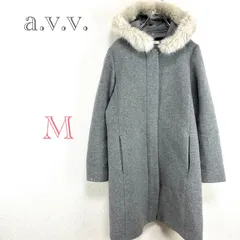 アーヴェヴェ♡a.v.v.【M】ノーカラーコート　ファー　フード取り外し　2way