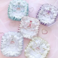 【数量限定】硬質ケース/ケースデコ/トレカケース/トレカデコ/推し活/推しカラー/レース/リボン【86】