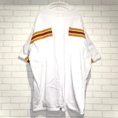 INCOTEX RED × FACETASM インコテックス ファセッタズム コラボレーションリブデザイン オーバーサイズ ビッグTシャツ  ロゴパッチ Tシャツ ホワイト Lサイズのサムネイル