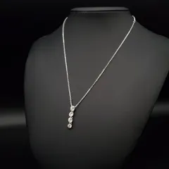 美品 SWAROVSKI スワロフスキー ネックレス ペンダント クリスタル 4連 縦ライン シルバーカラー 箱付き 上品 綺麗め 大人シンプル ギフト プレゼント 贈り物